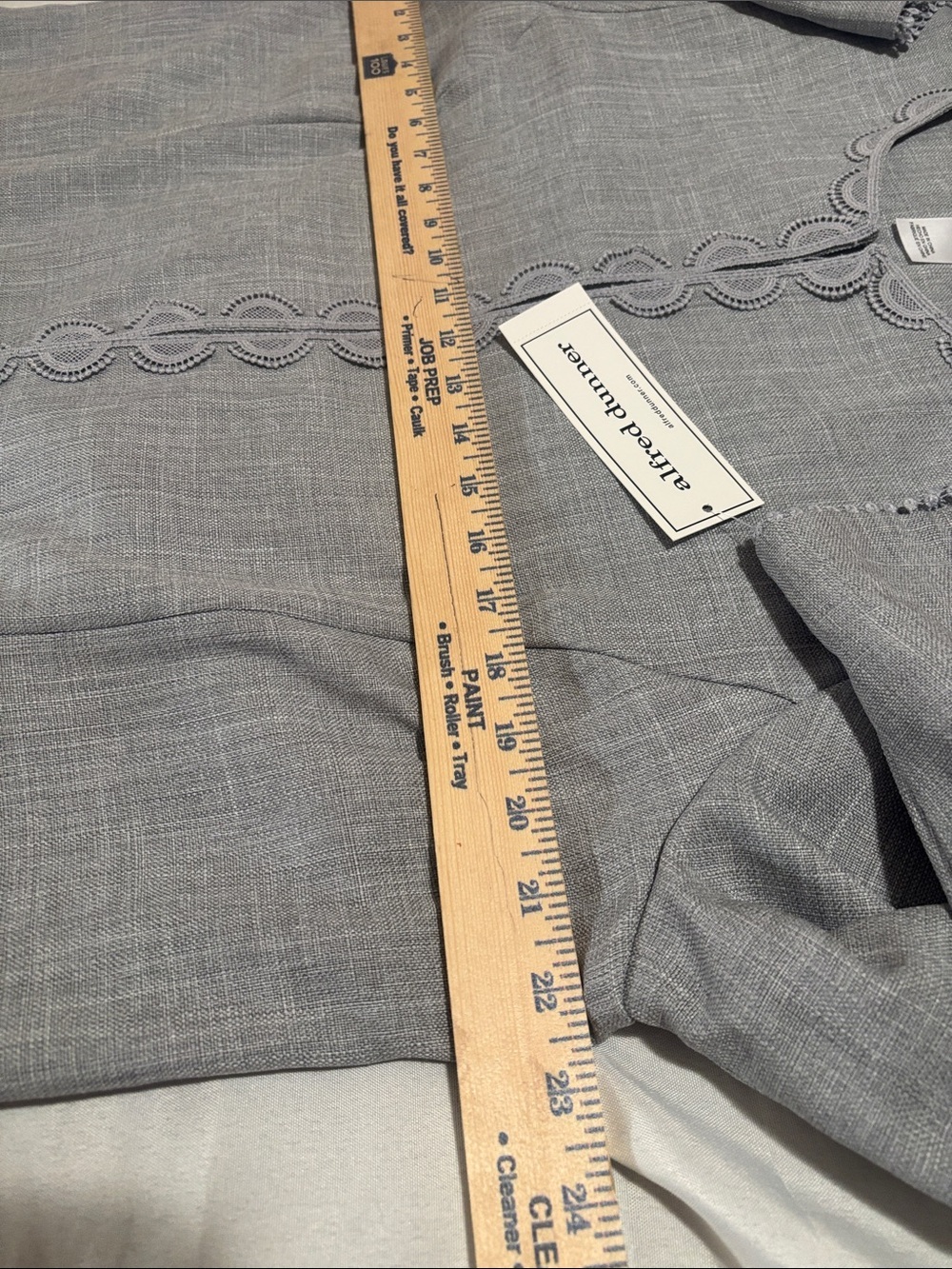 Alfred Dunner Gray Textured Open-Front Jacket - Picture 11 of 12